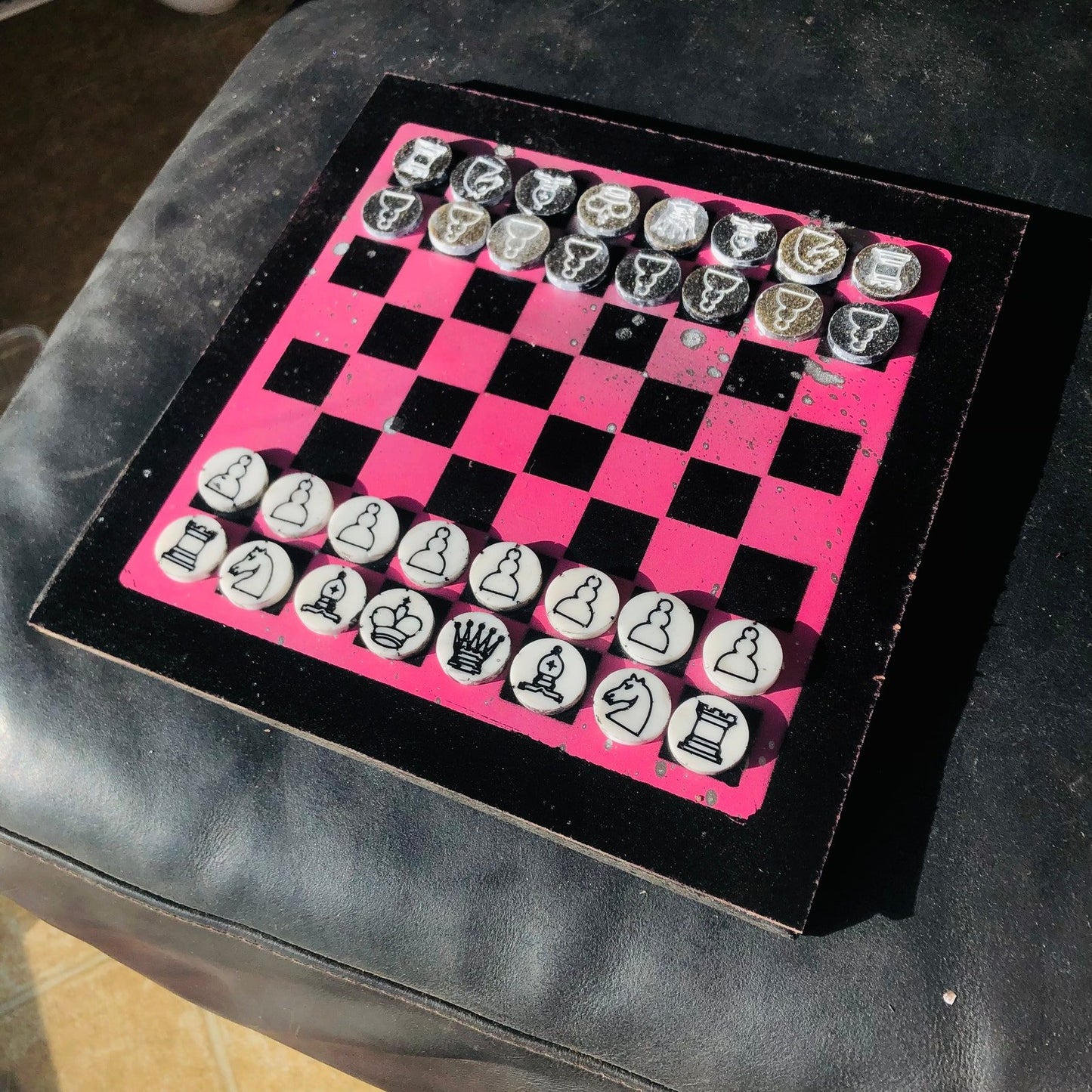 Chess Set - Speckled Pink