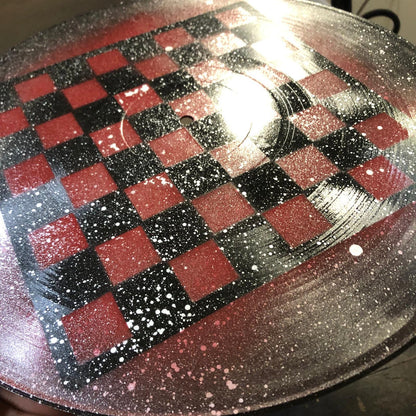 Vinyl Chess Set - Red Galaxy (Resin Pieces)