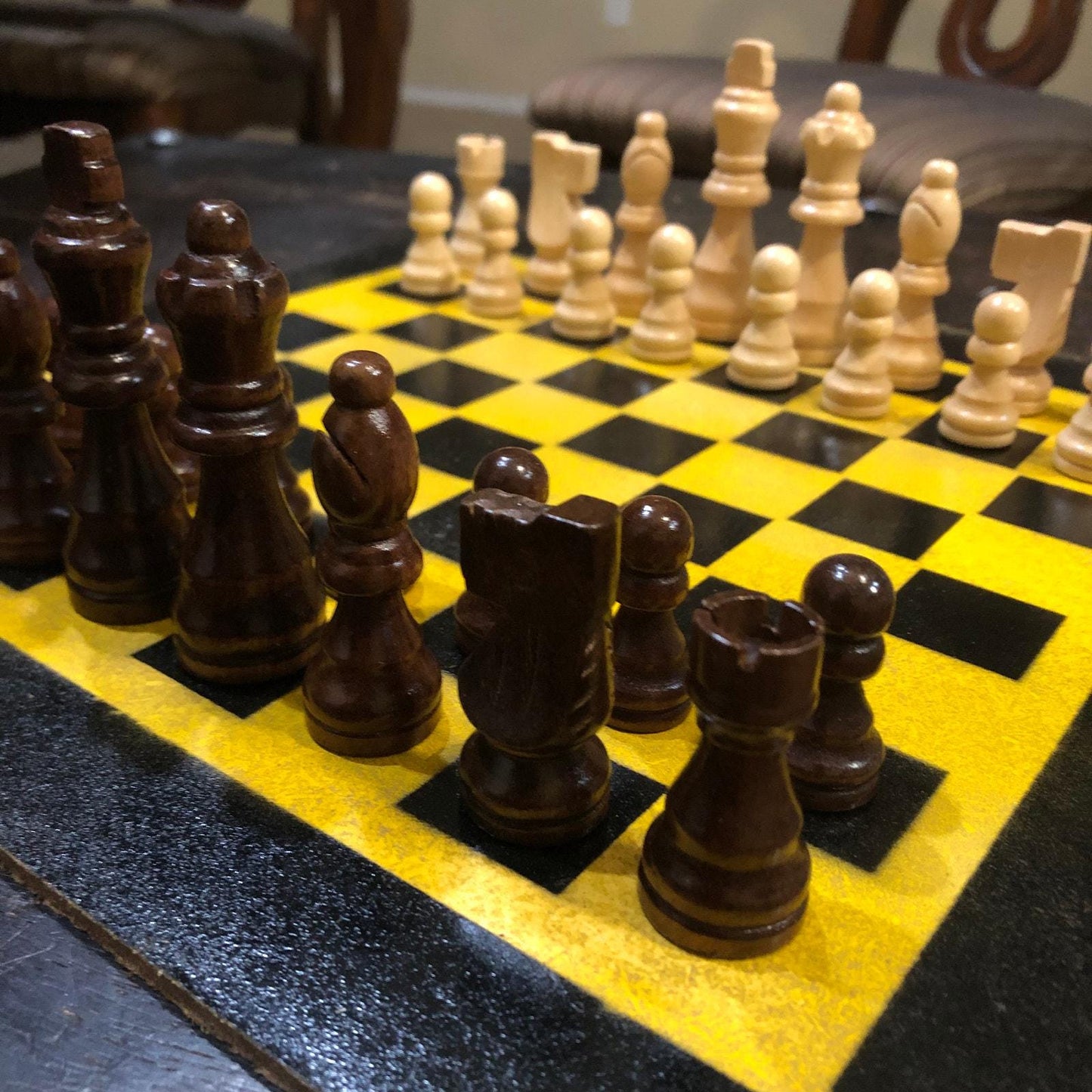 Chess Set - Black & Yellow