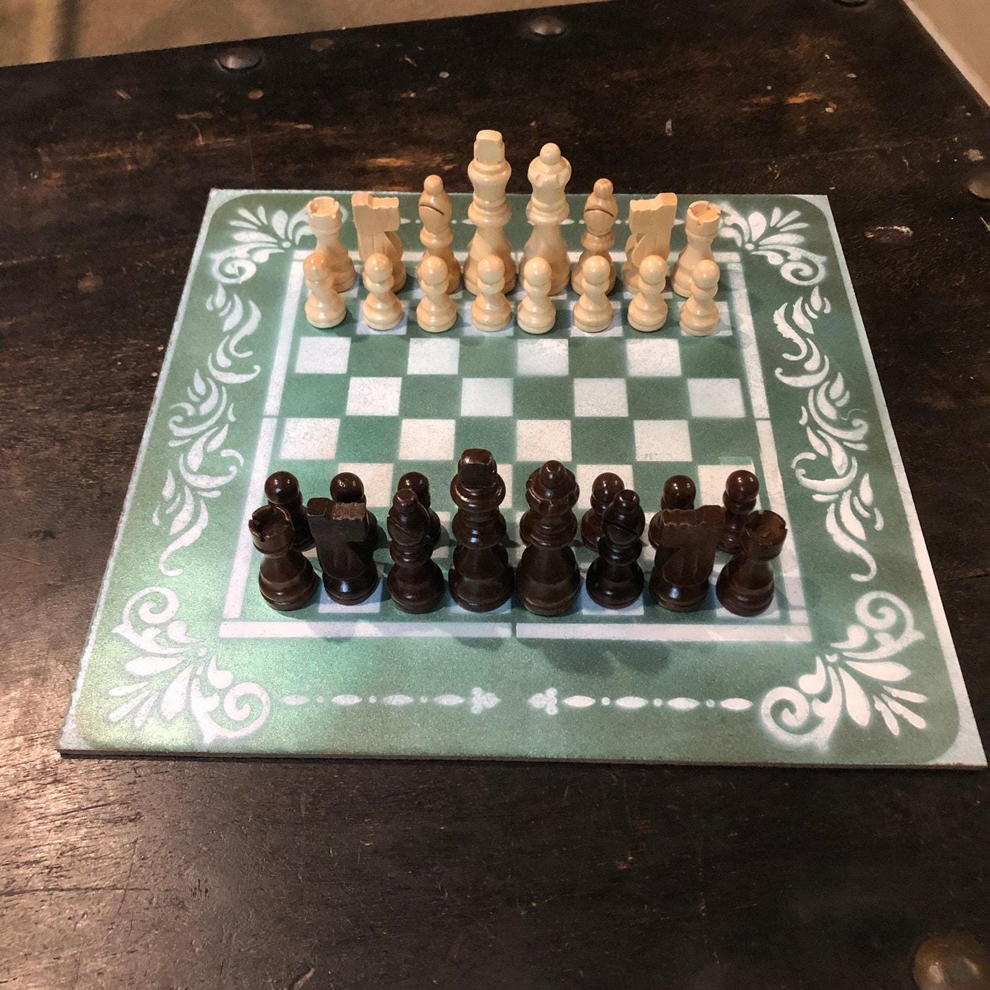 Chess Set - Metallic Green