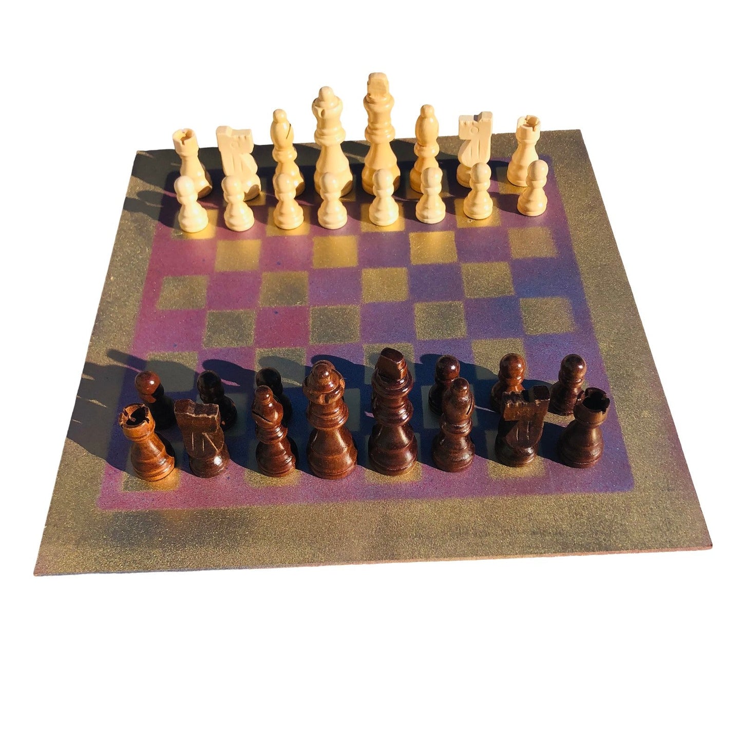 Chess Set - Purple Gold