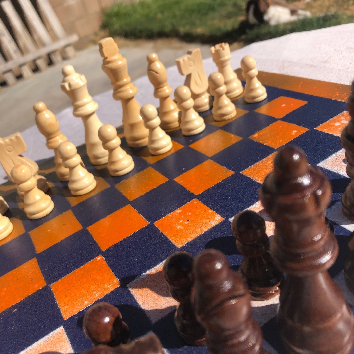 Chess Set - Denver Orange