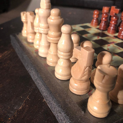 Scrapbook Chess Set - Popcorn Edition