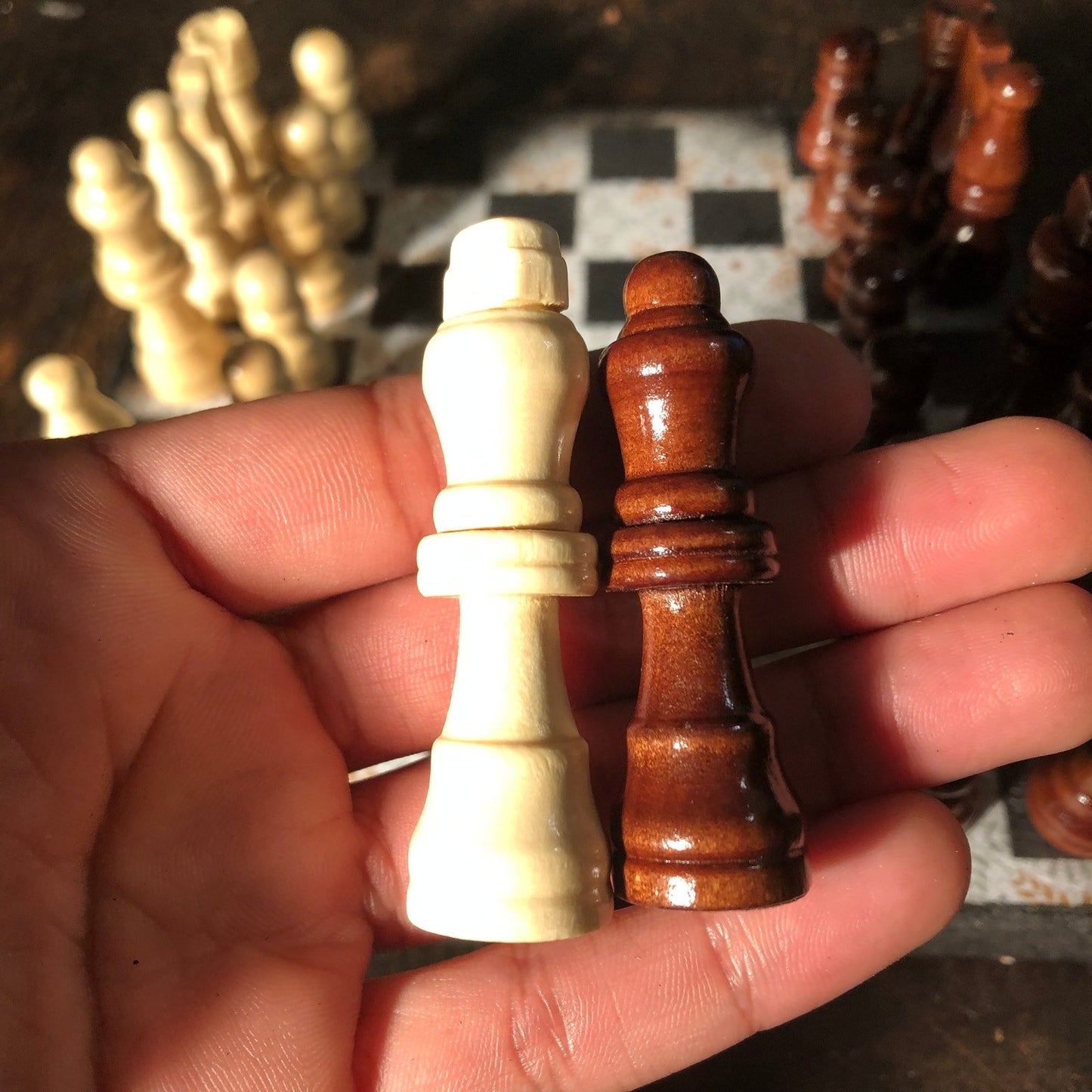 Scrapbook Chess Set - Old School Pattern