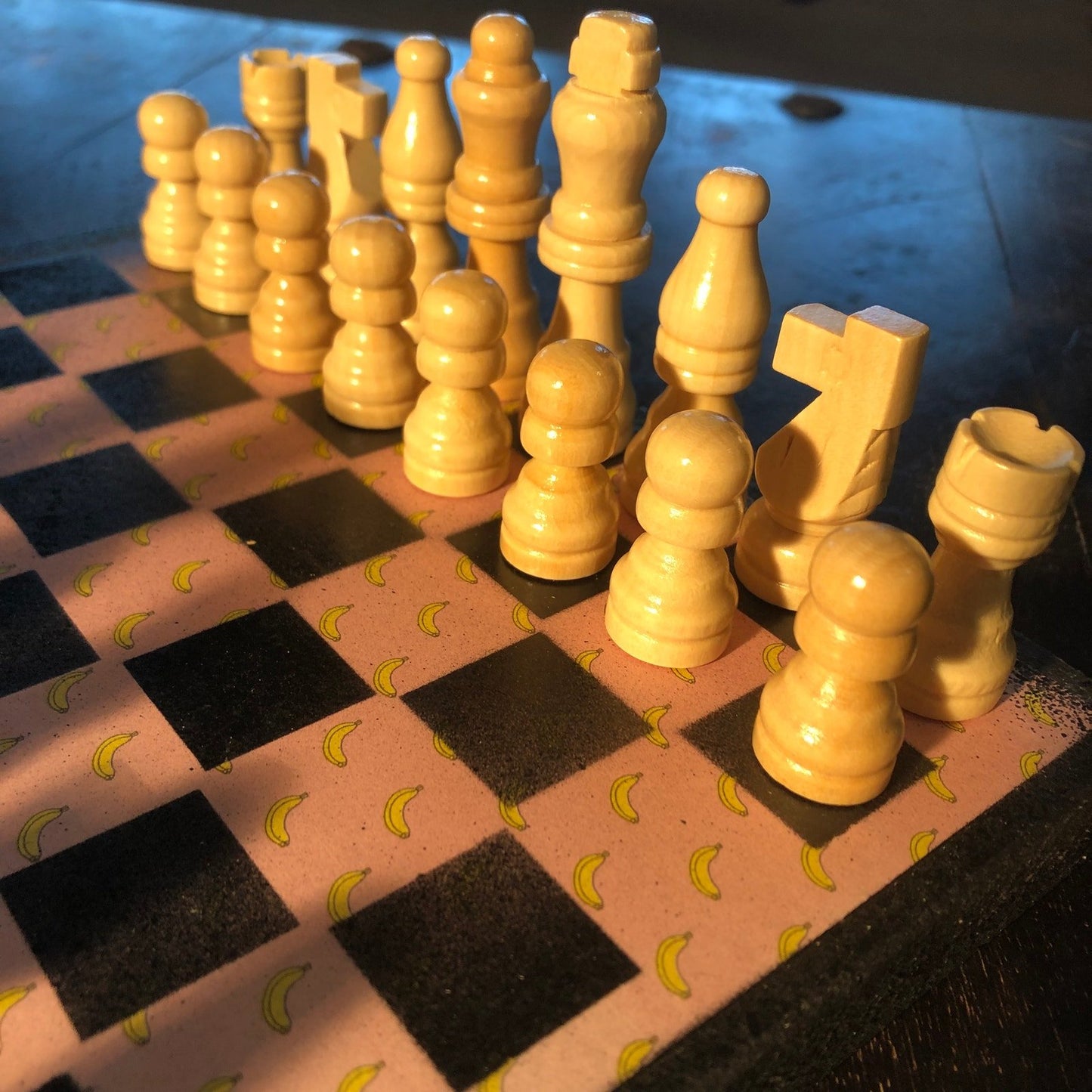 Scrapbook Chess Set - Pink Banana