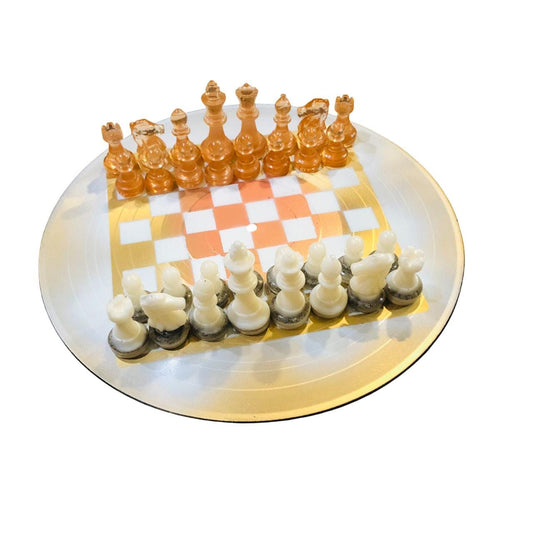 Vinyl Chess Set - Royal Gold (Resin Pieces)