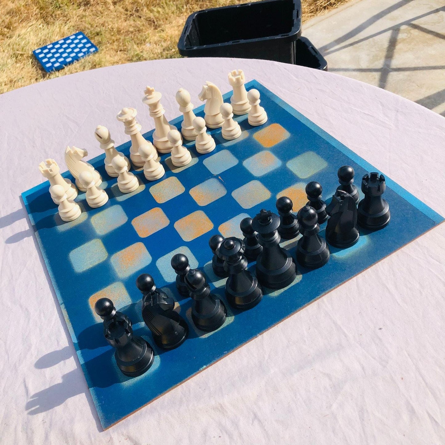 Large Chess Set - Blue Mango