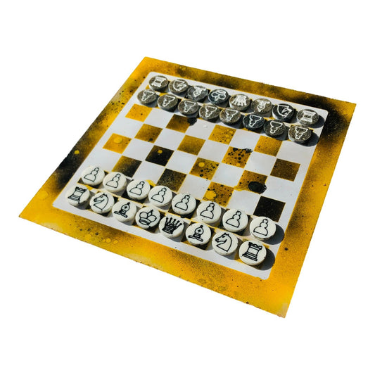 Chess Set - Dirty Yellow