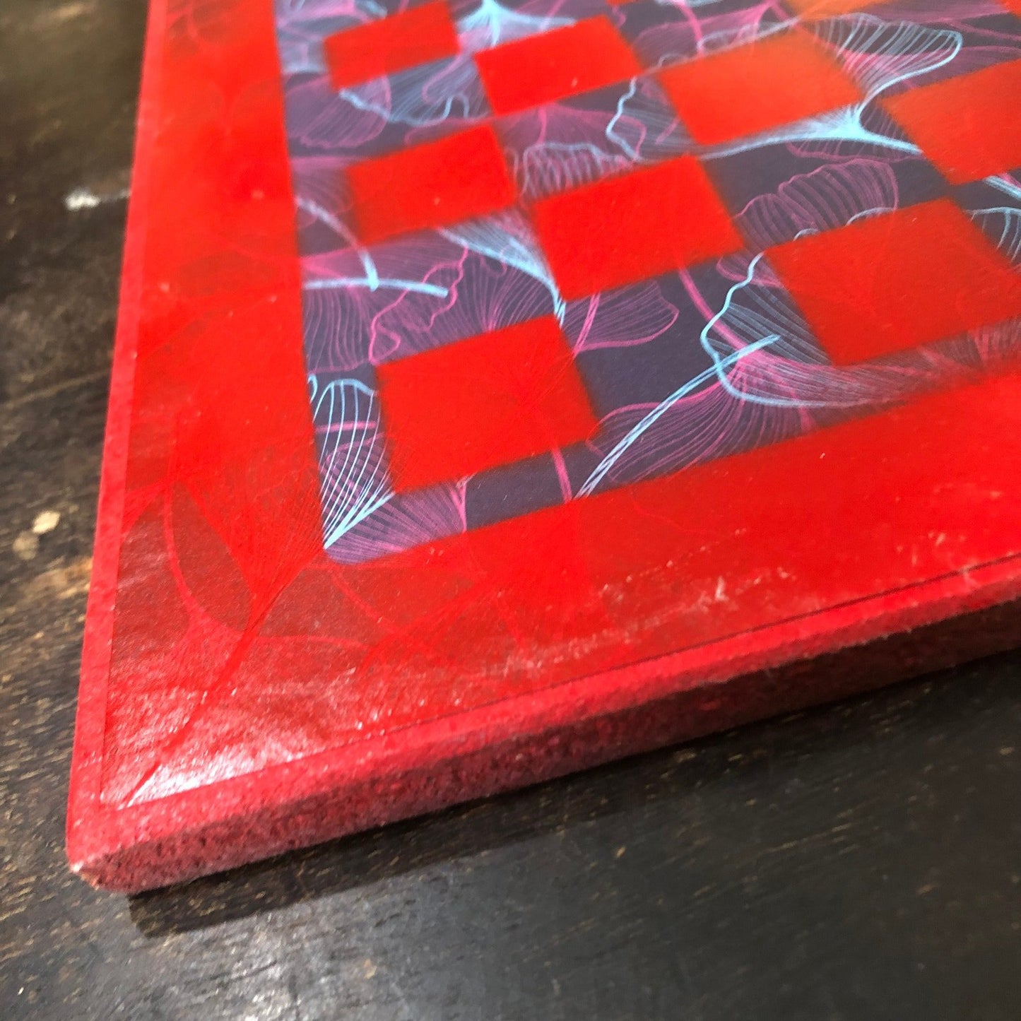 Scrapbook Chess Set - Candy Red Void