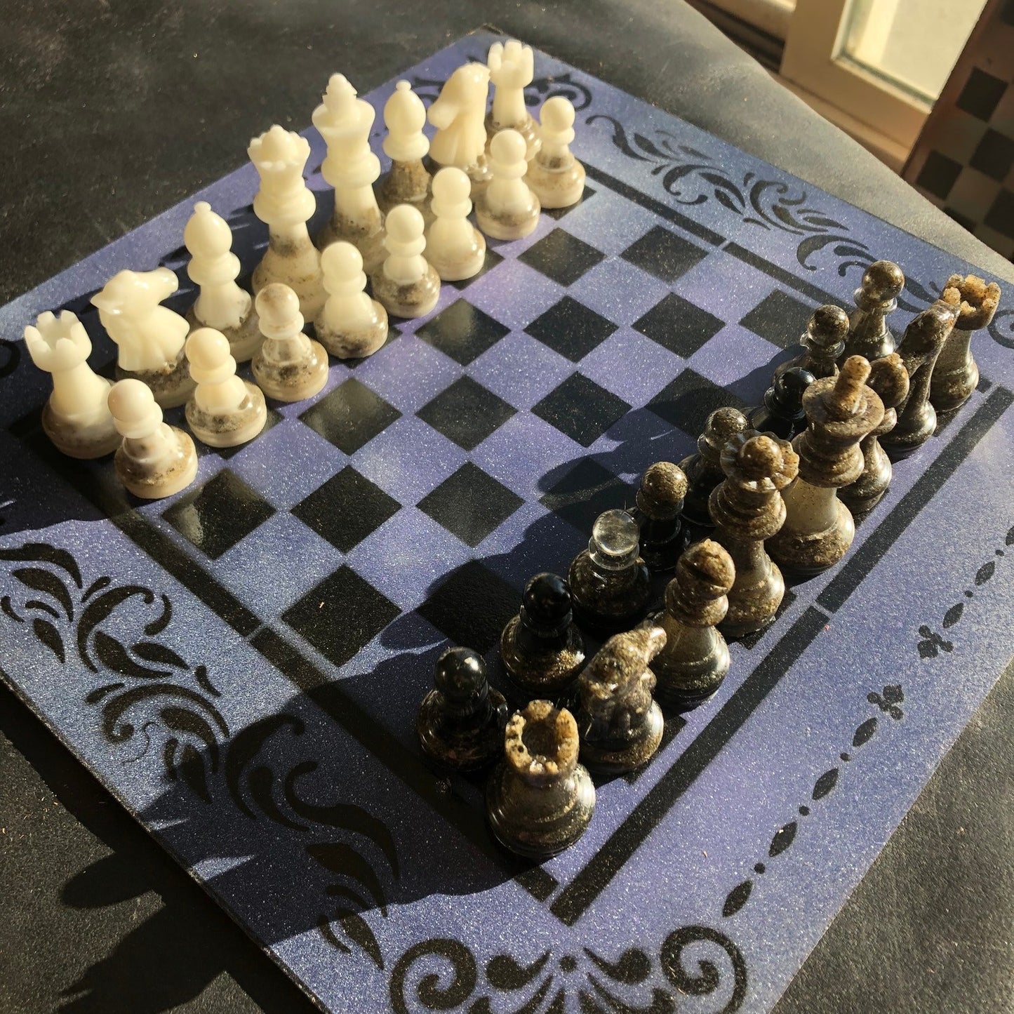 Chess Set - Drizzling Blue