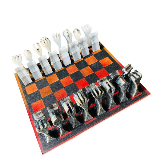 Chess Set - Fire Red Deluxe