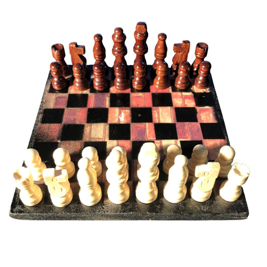 Scrapbook Chess Set - Bricks