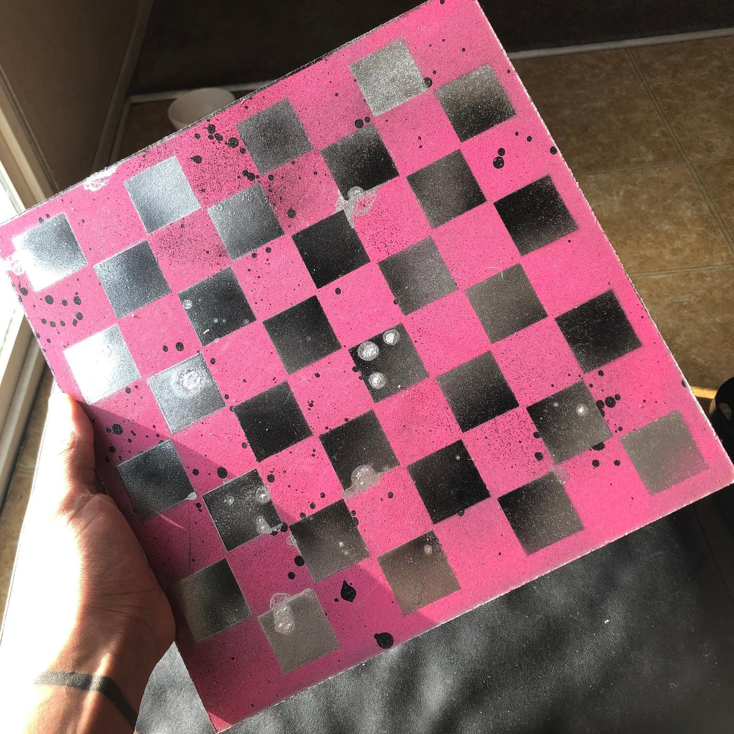 Chess Set - Chrome Pink Deluxe