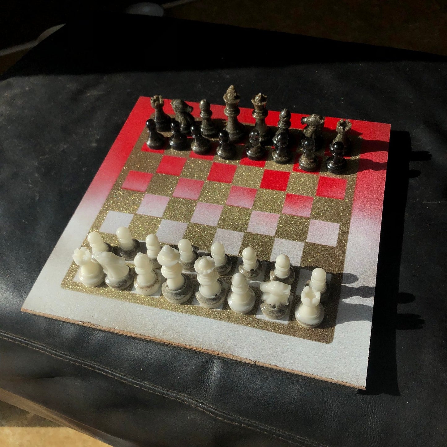 Chess Set - Red Gold Royal