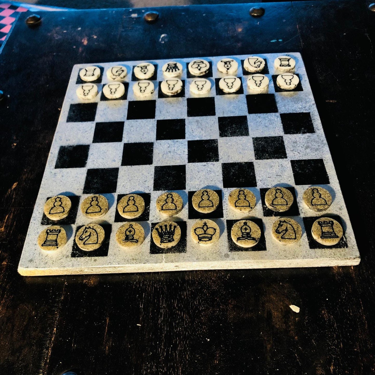 Chess Set - Silver Colored Edition