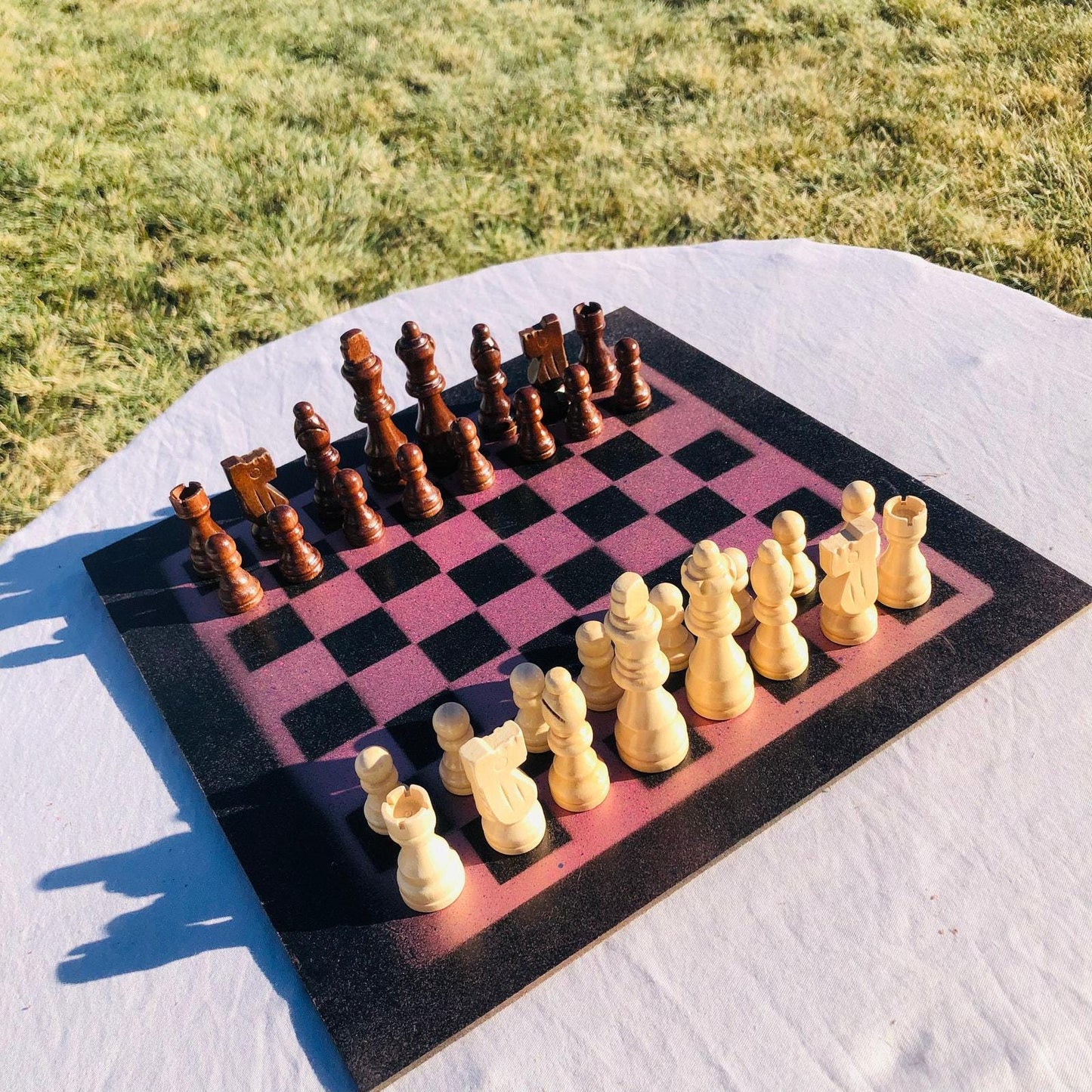 Chess Set - Violet Purple