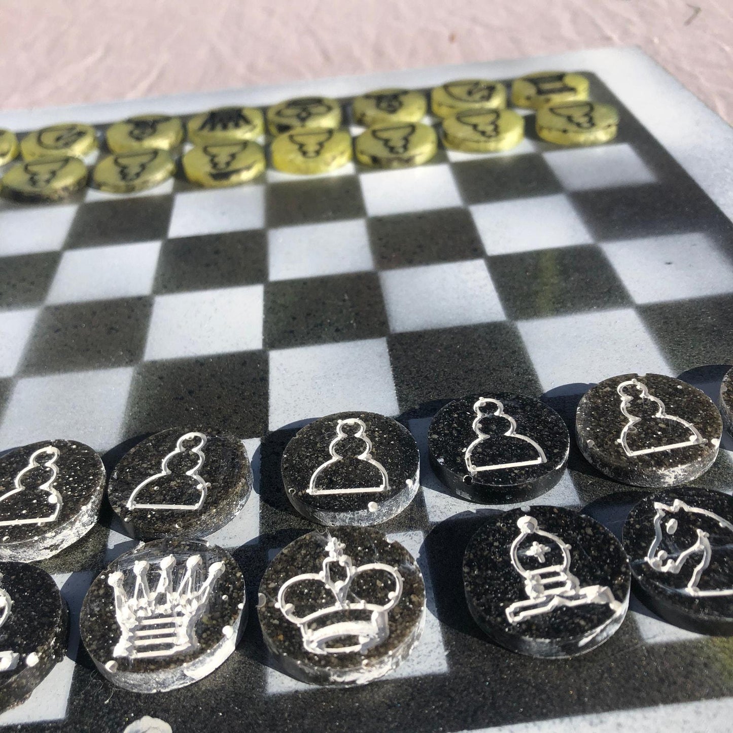 Chess Set - Toxic Green