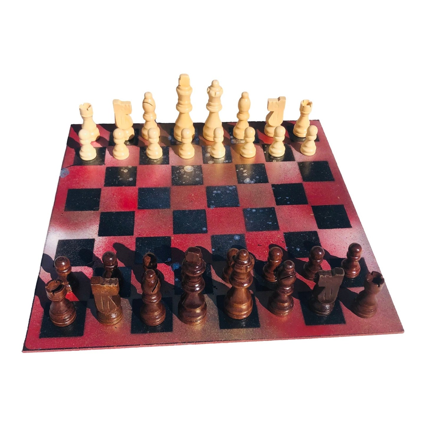 Chess Set - Red Mystic Space