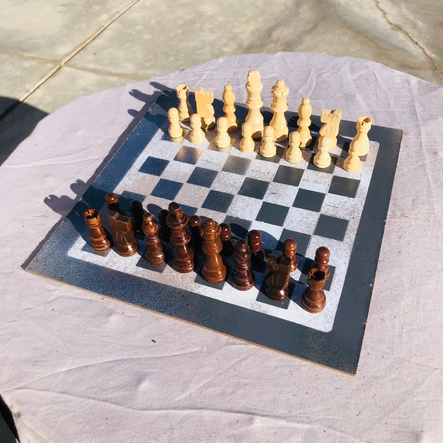 Chess Set - Tattered Gray