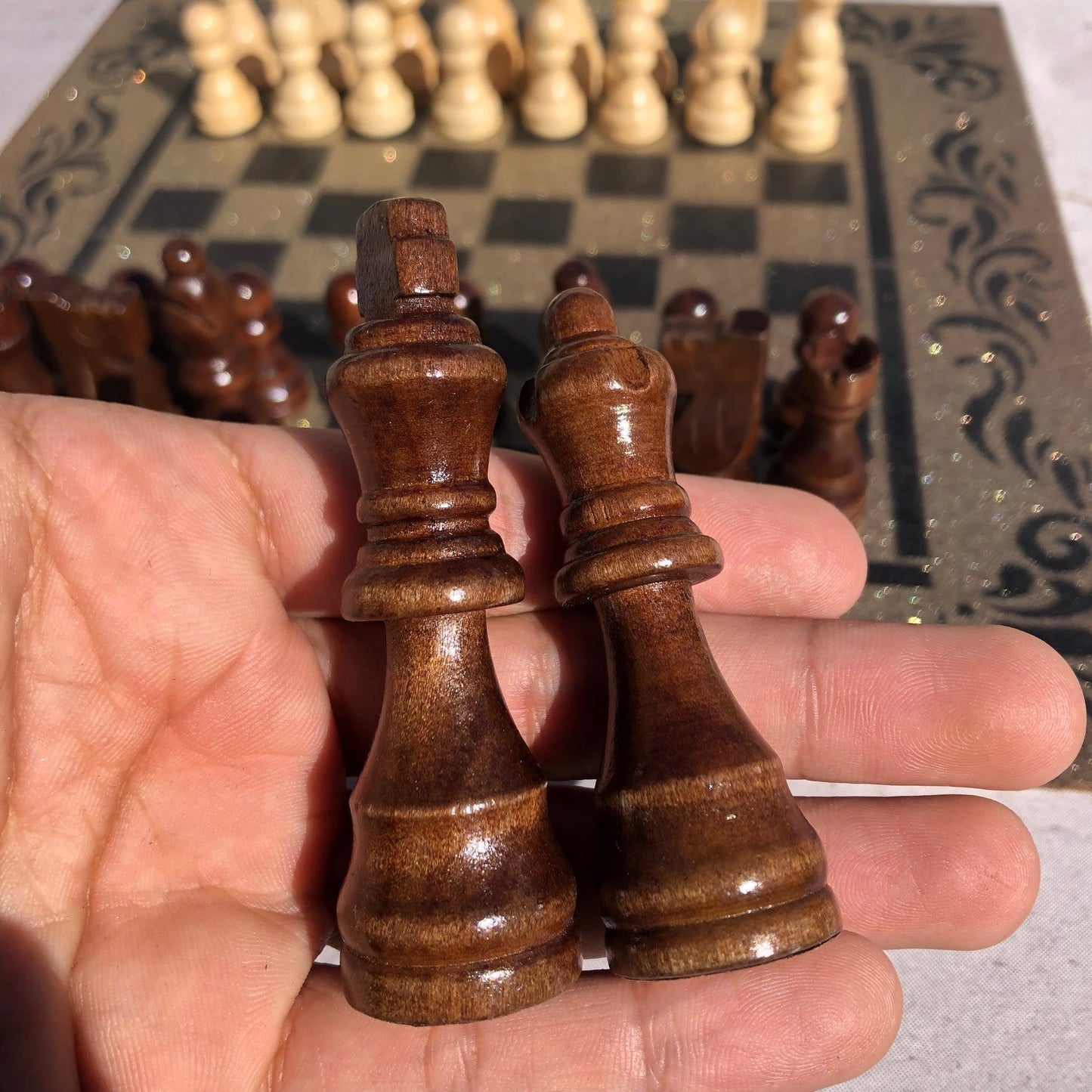 Chess Set - New Orleans Gold