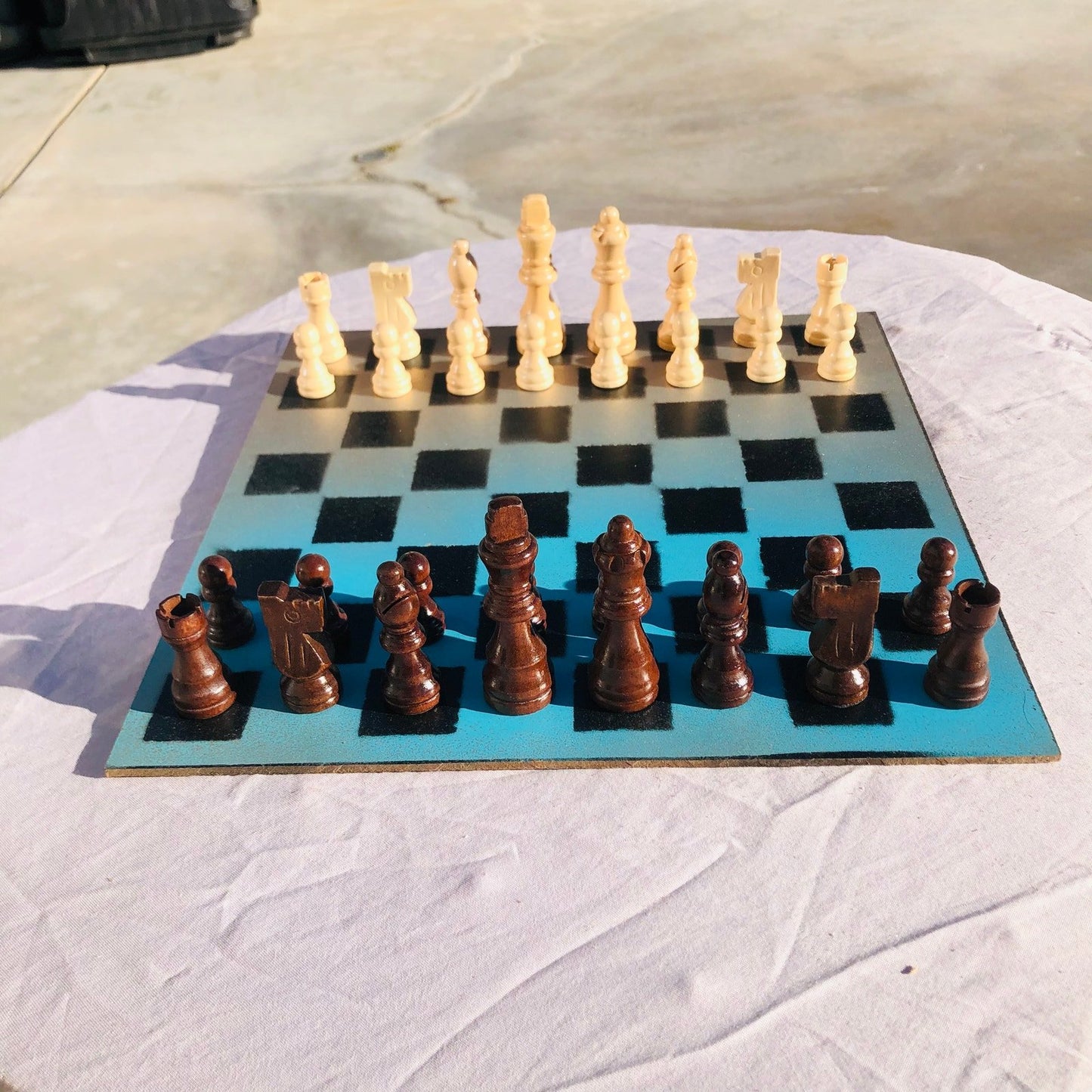 Chess Set - Blue Fade