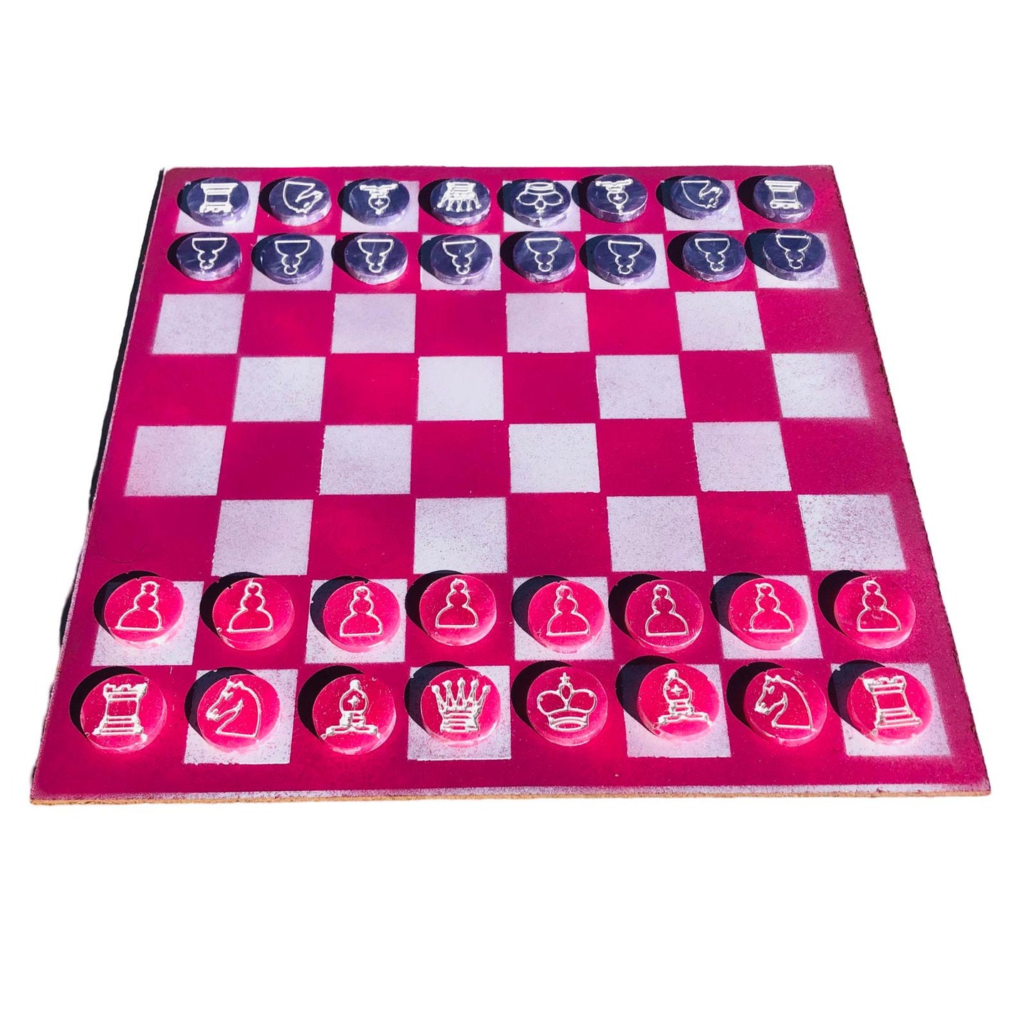 Chess Set - Vivid Pink