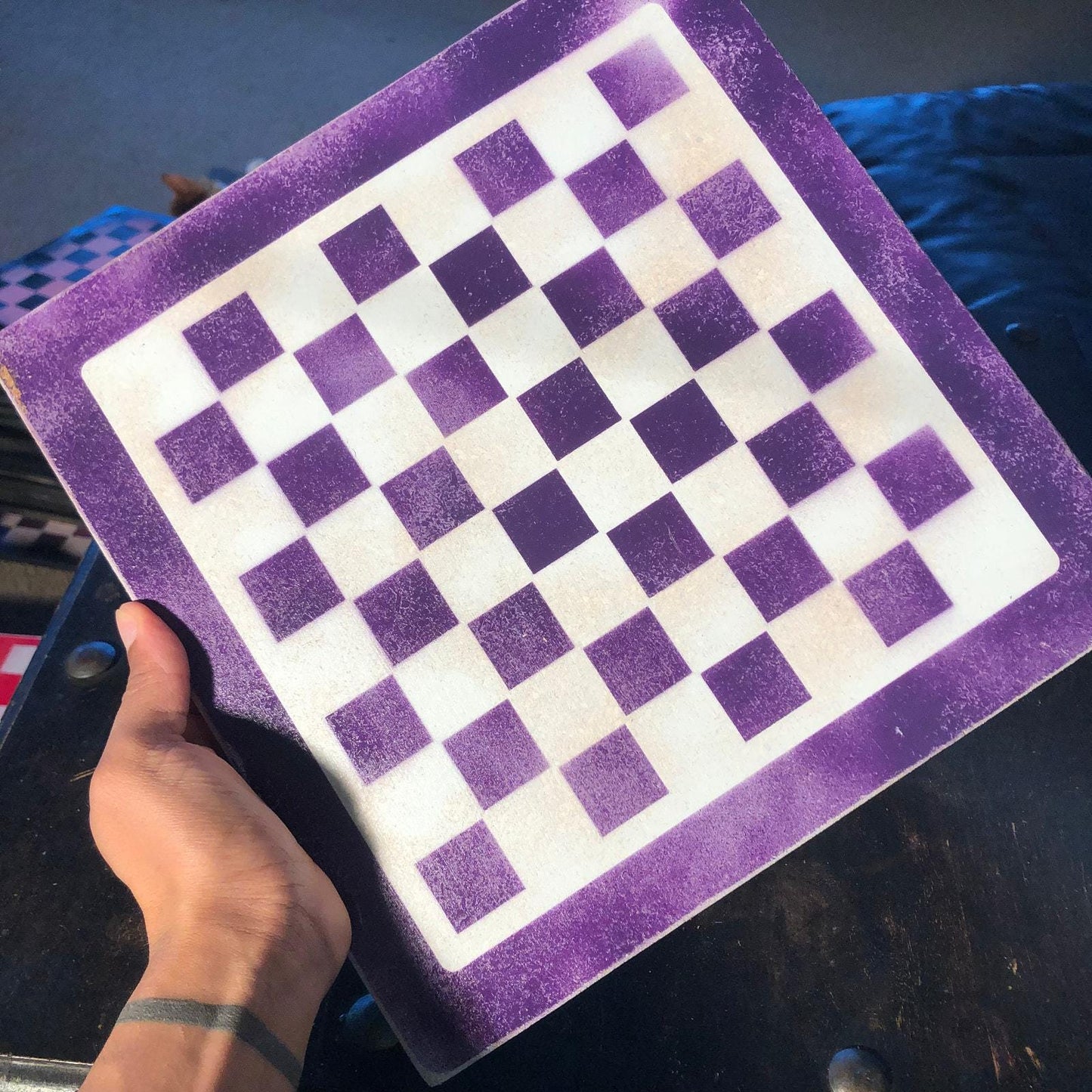 Chess Set - Purple Pink Combo (Resin Pieces)