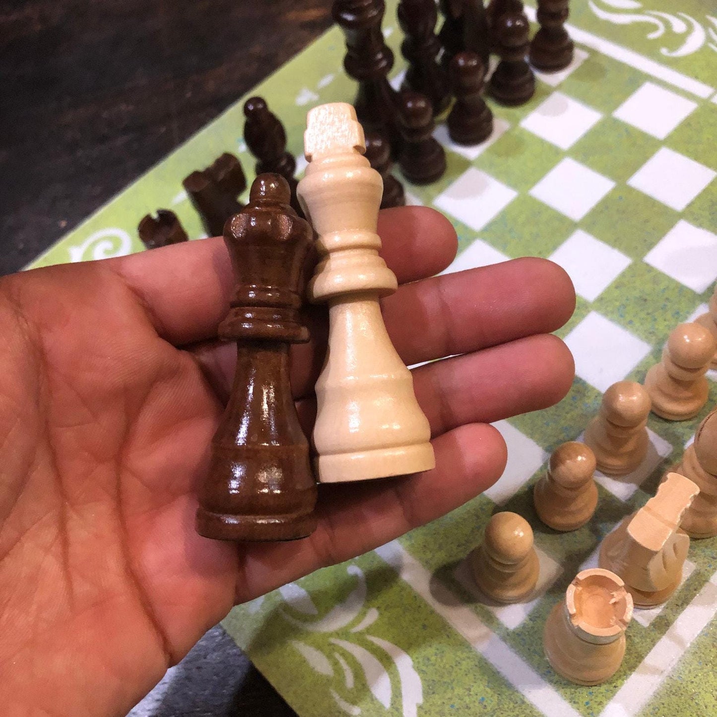 Chess Set - Pear Green