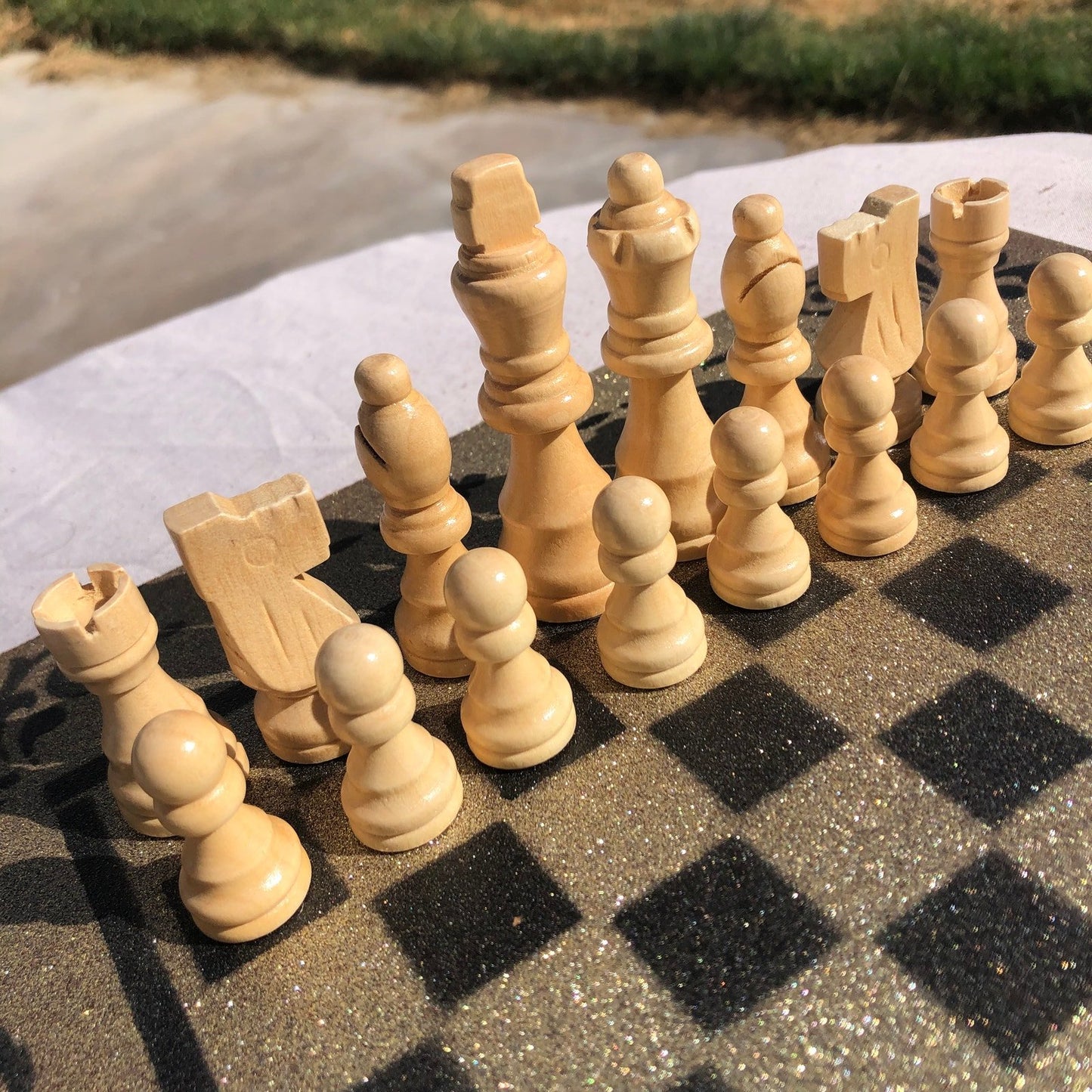 Chess Set - New Orleans Gold