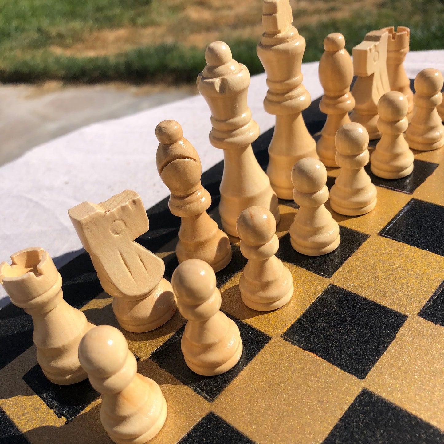 Chess Set - Golden Black