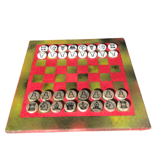 Chess Set - Red & Yellow Mist Edition