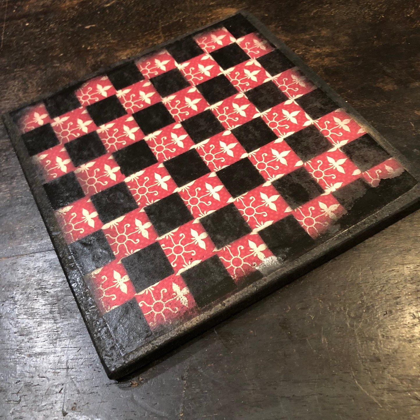 Scrapbook Chess Set - Fancy Red