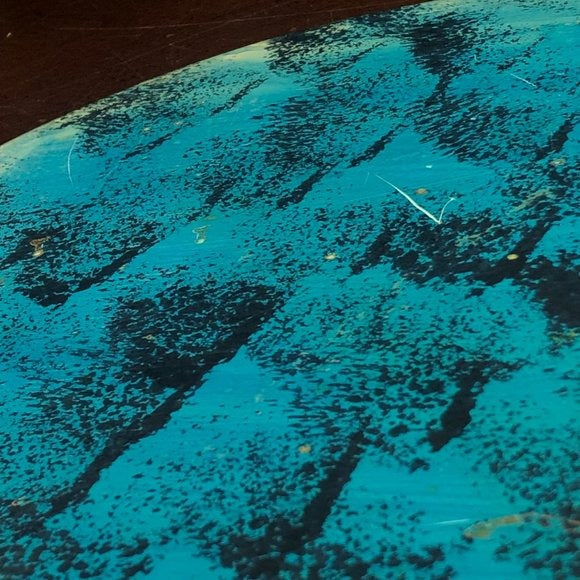African Vintage Chess Set - Sea Blue Chess Board