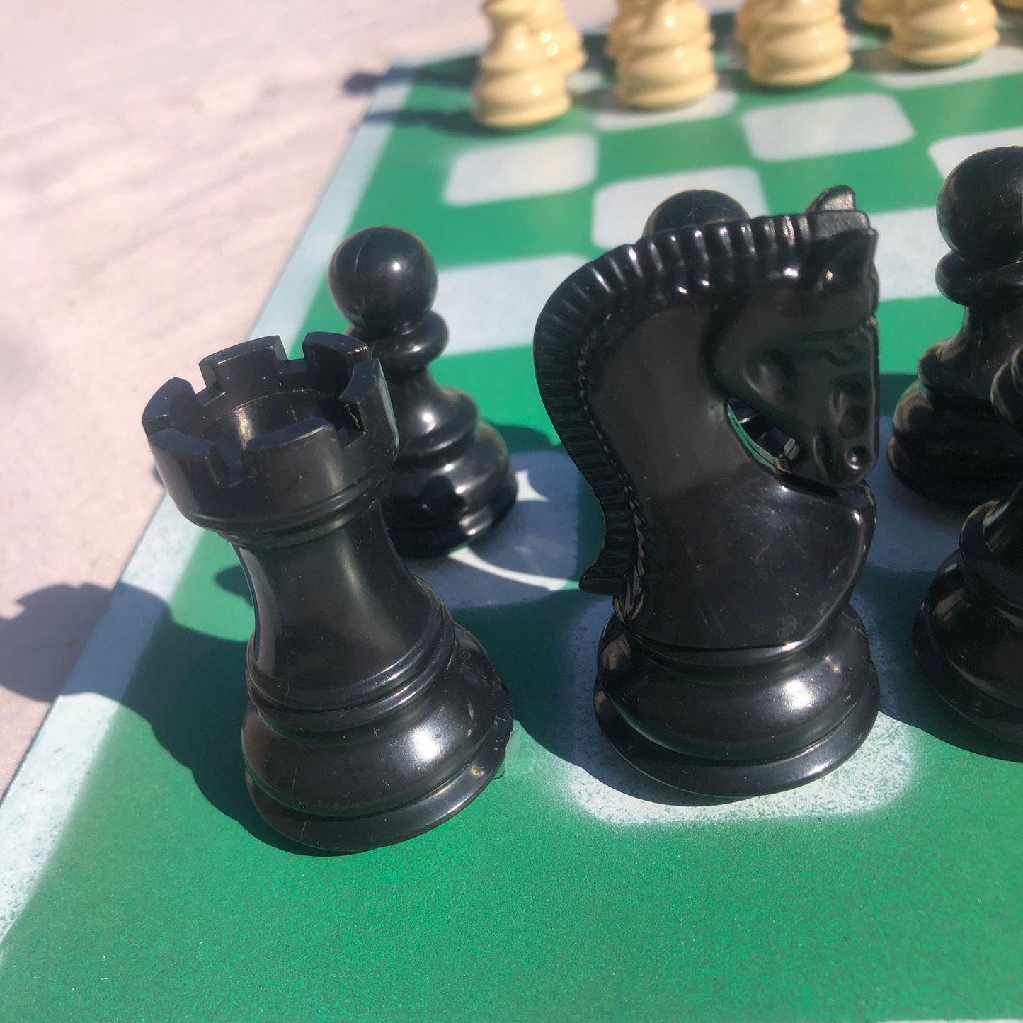 Large Chess Set - Mint Green