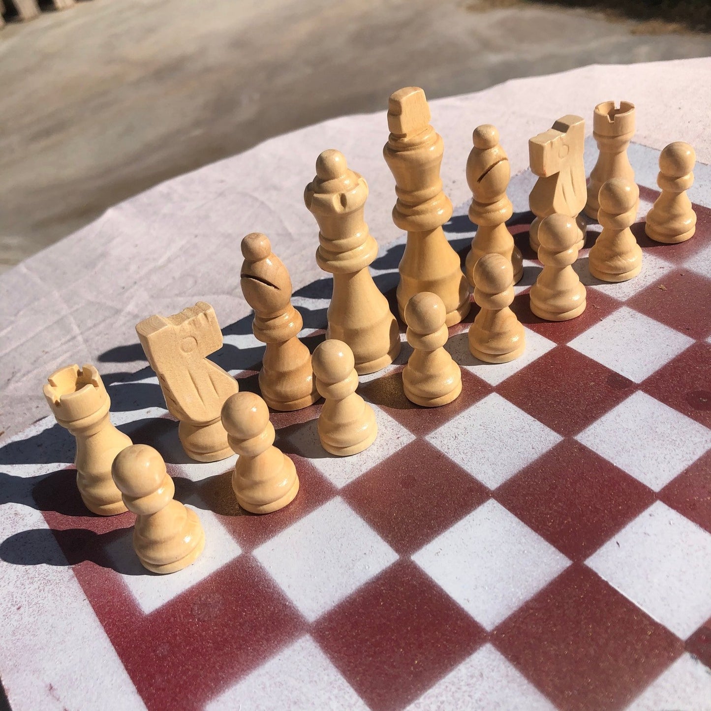 Chess Set - White Rose Gold