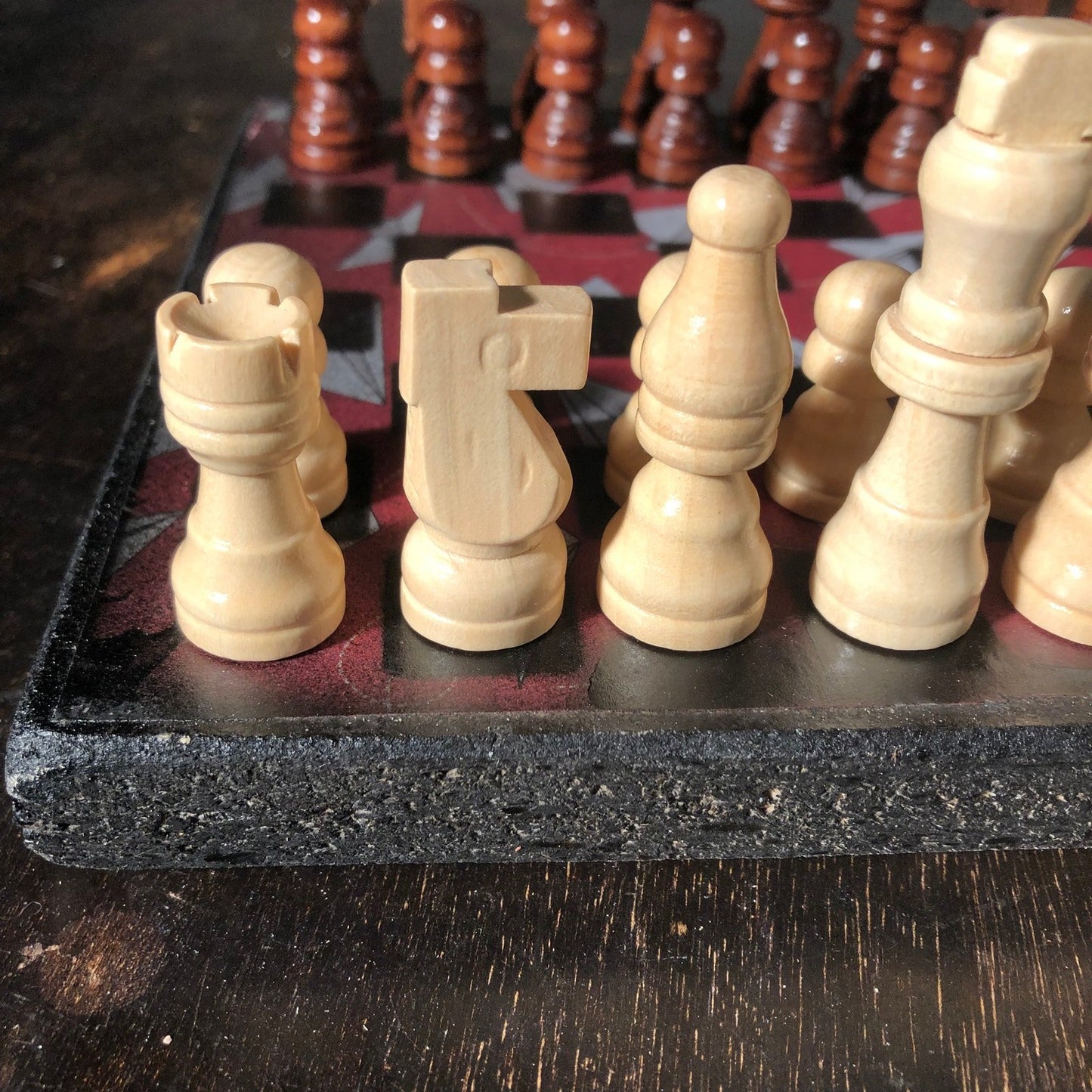 Scrapbook Chess Set - Red Paper Plane