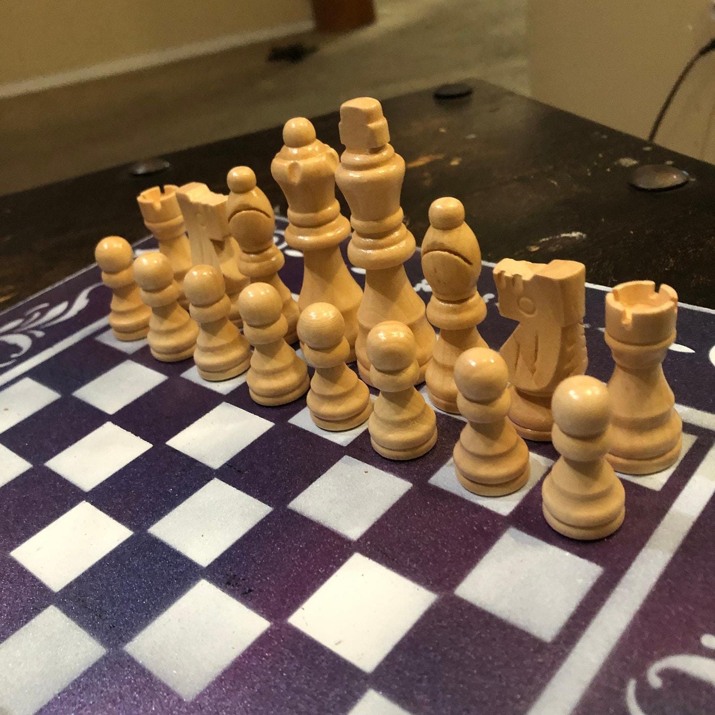 Chess Set - Purple Pink Metallic