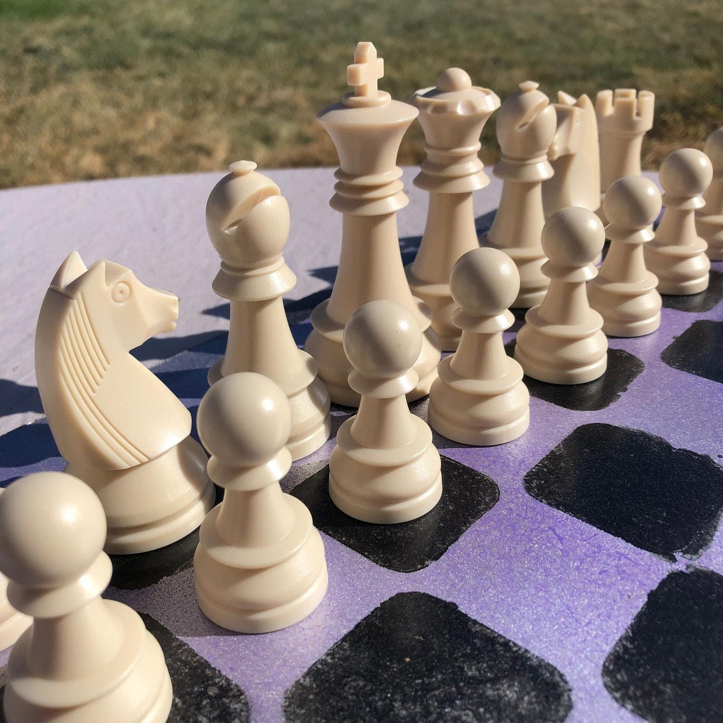 Large Chess Set - Light Purple