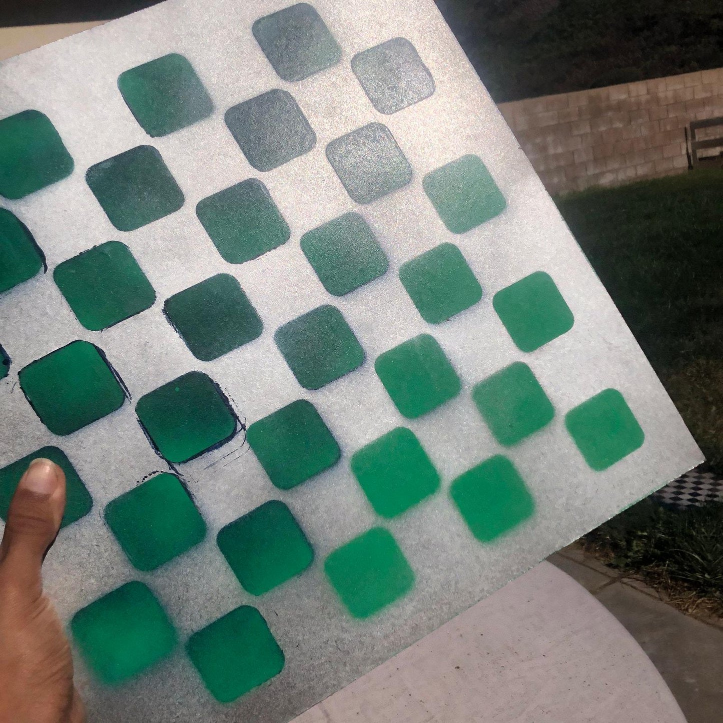 Large Chess Set - Chrome Green