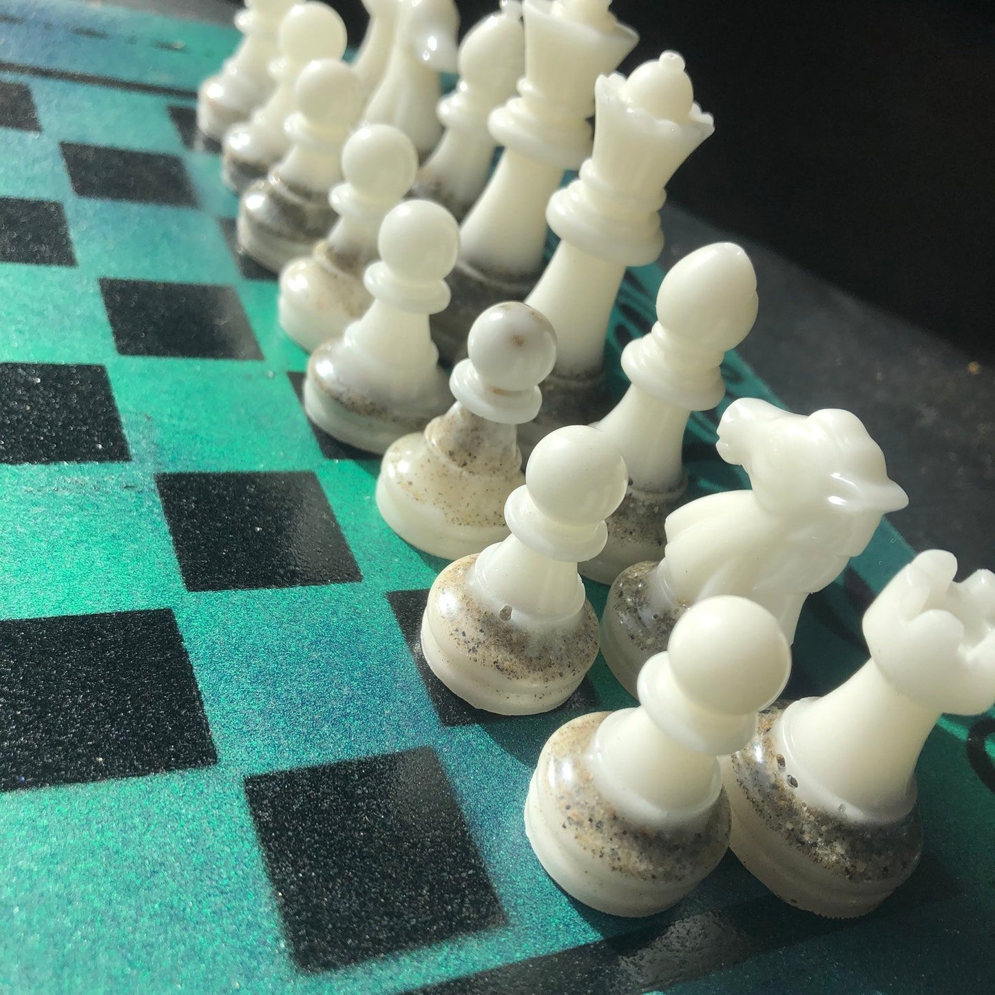 Chess Set - Aqua Deep Blue