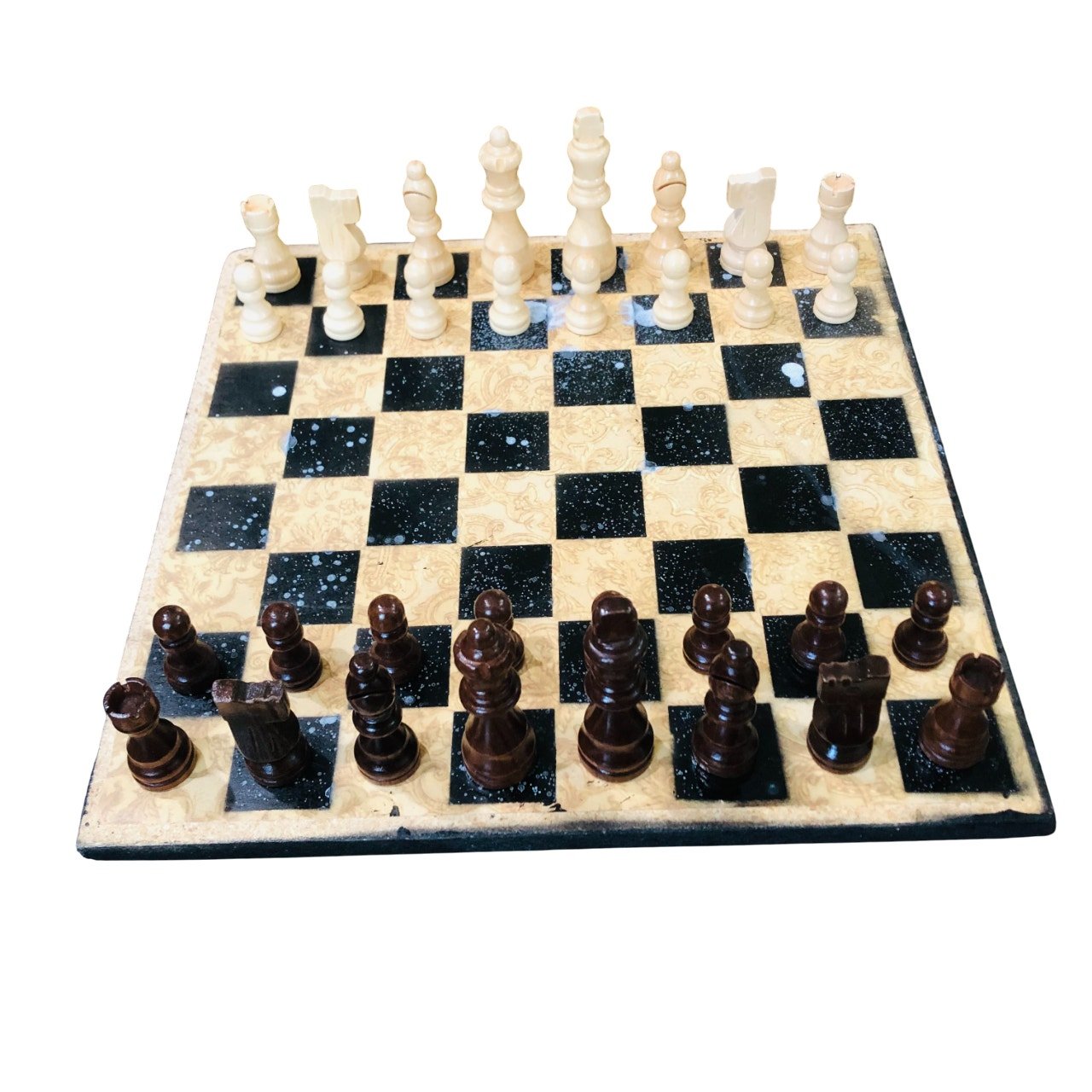 Scrapbook Chess Set - Royal Yellow