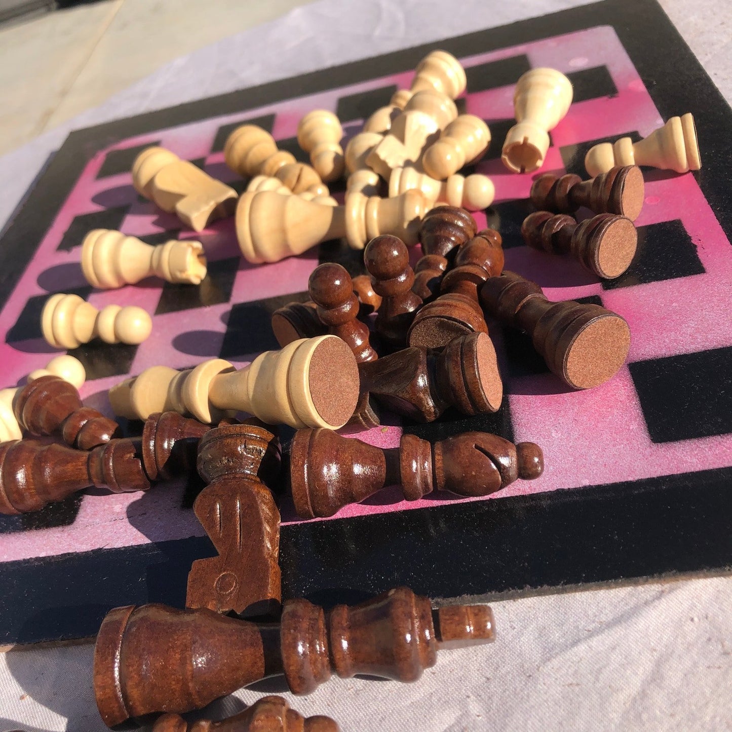 Chess Set - Classic Pink