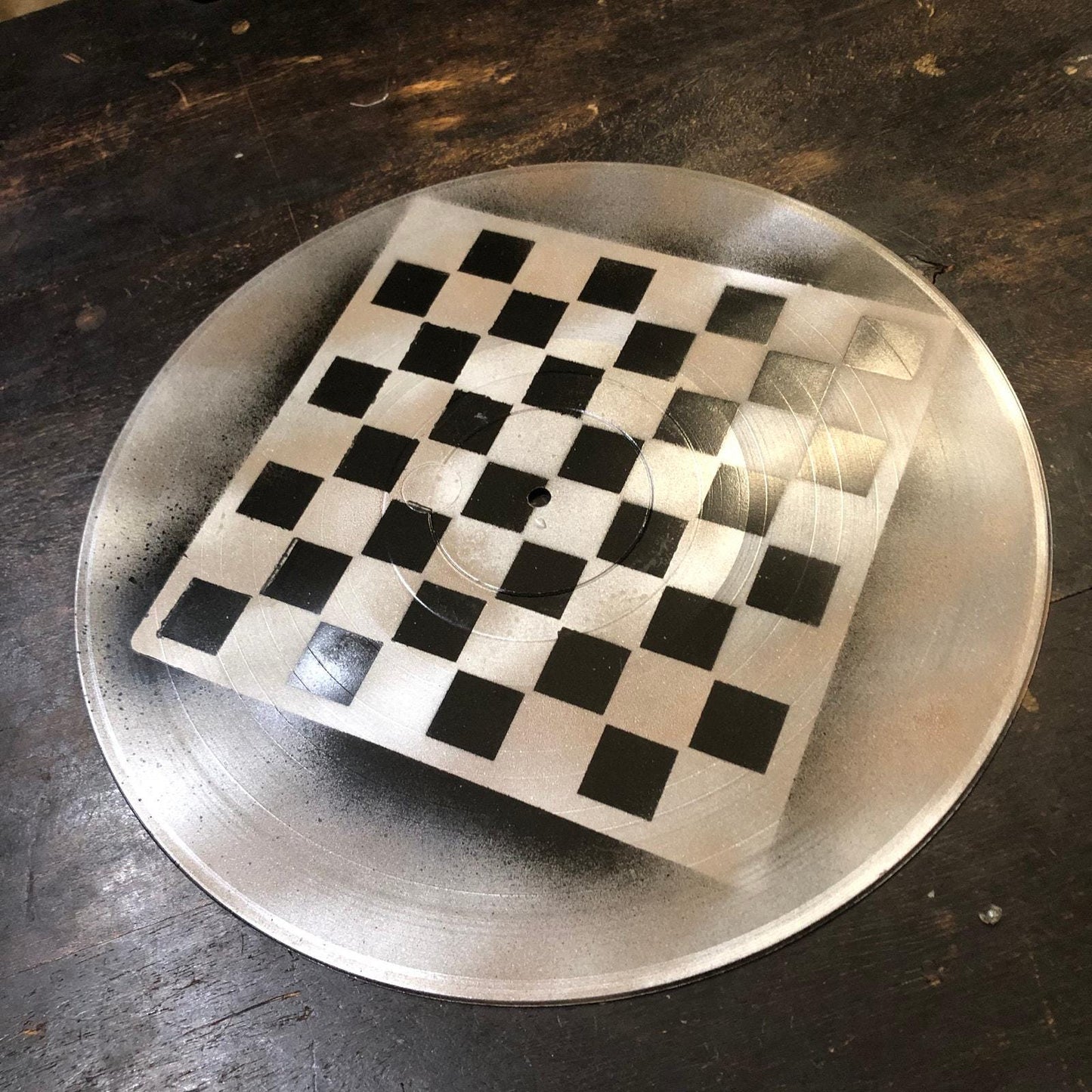 Vinyl Chess Set - Amber & Black (Resin Pieces)