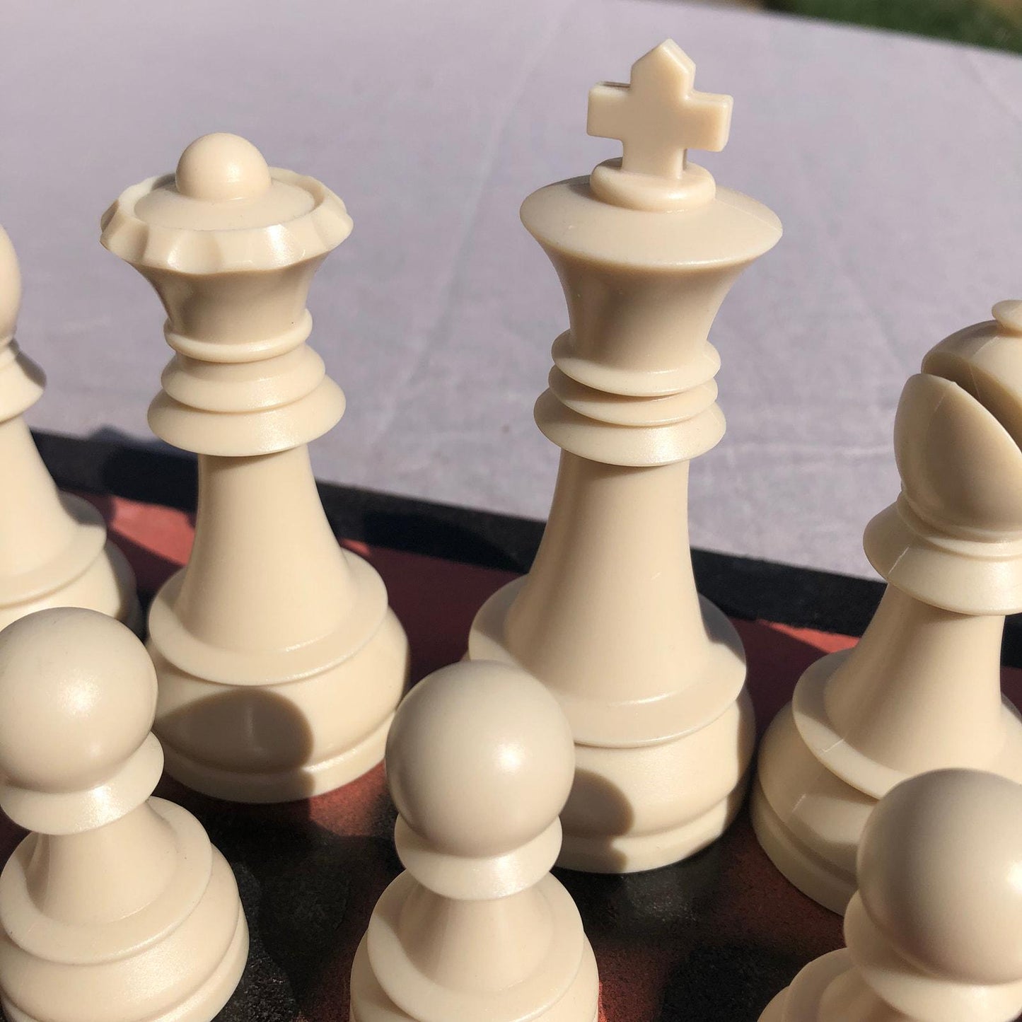 Large Chess Set - Peach Cream