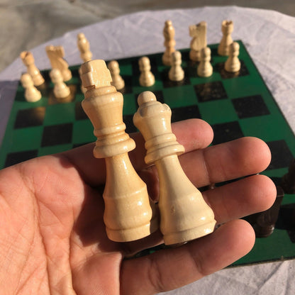 Chess Set - Greenish Gold