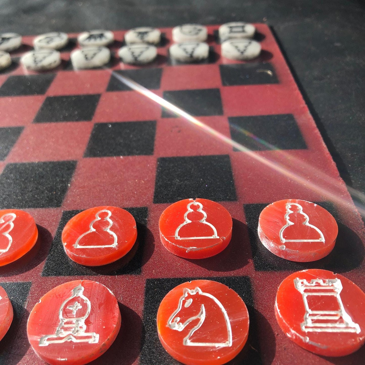 Chess Set - Red and Black Classic