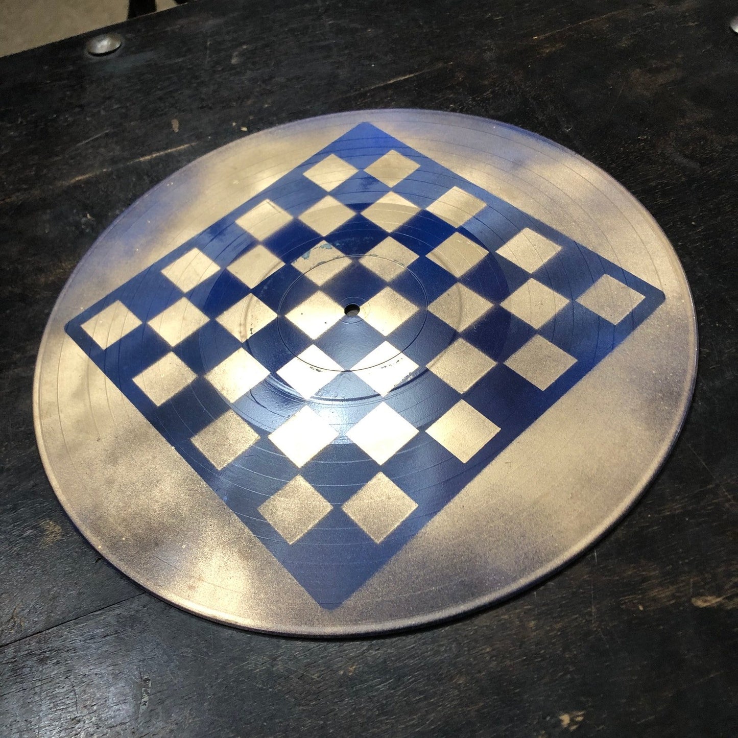 Vinyl Chess Set - Blue & Gold