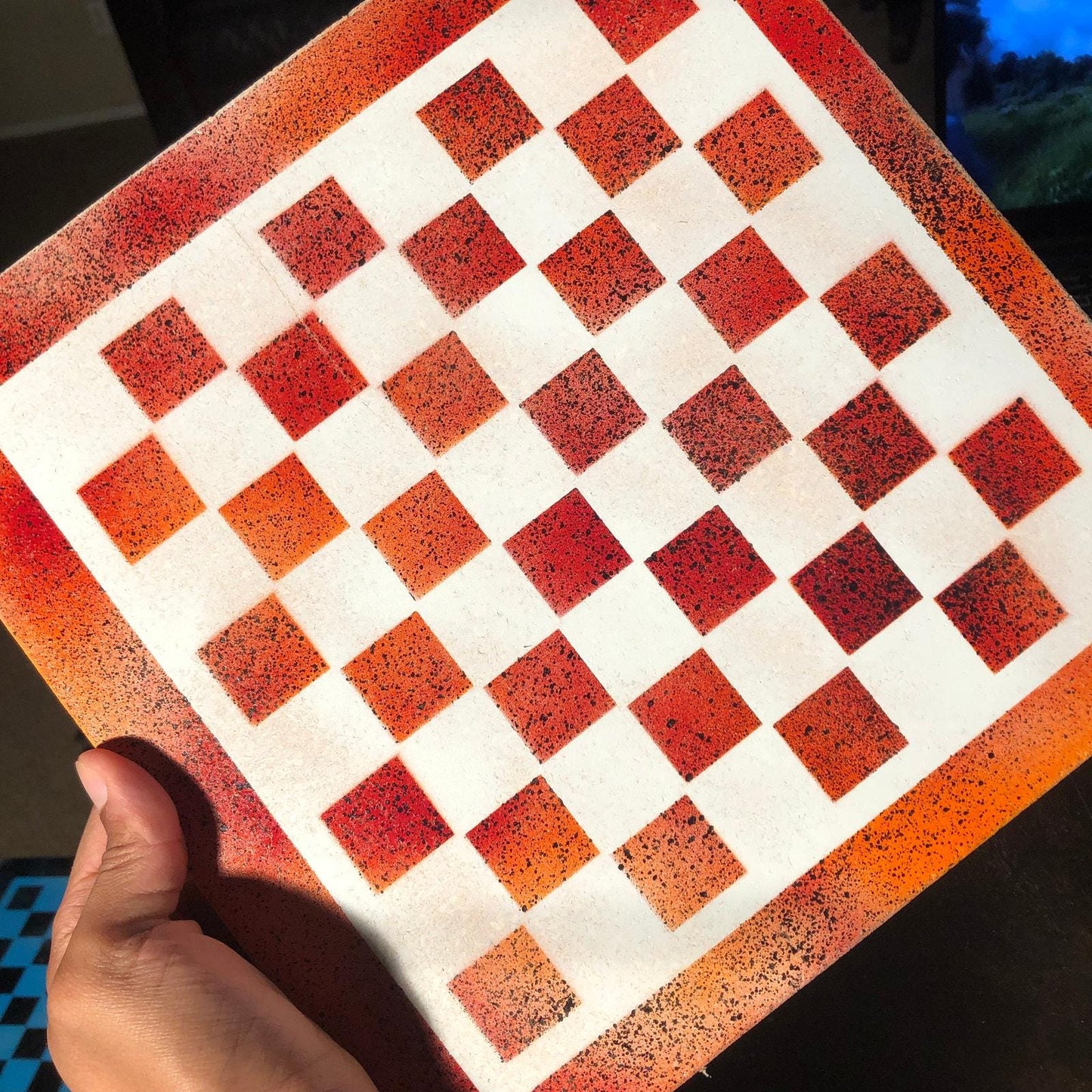 Chess Set - Red Orange Fire Royal Edition