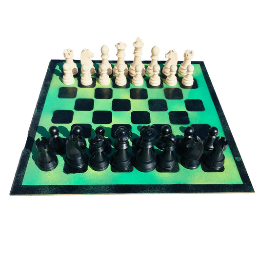 Large Chess Set - Forest Green