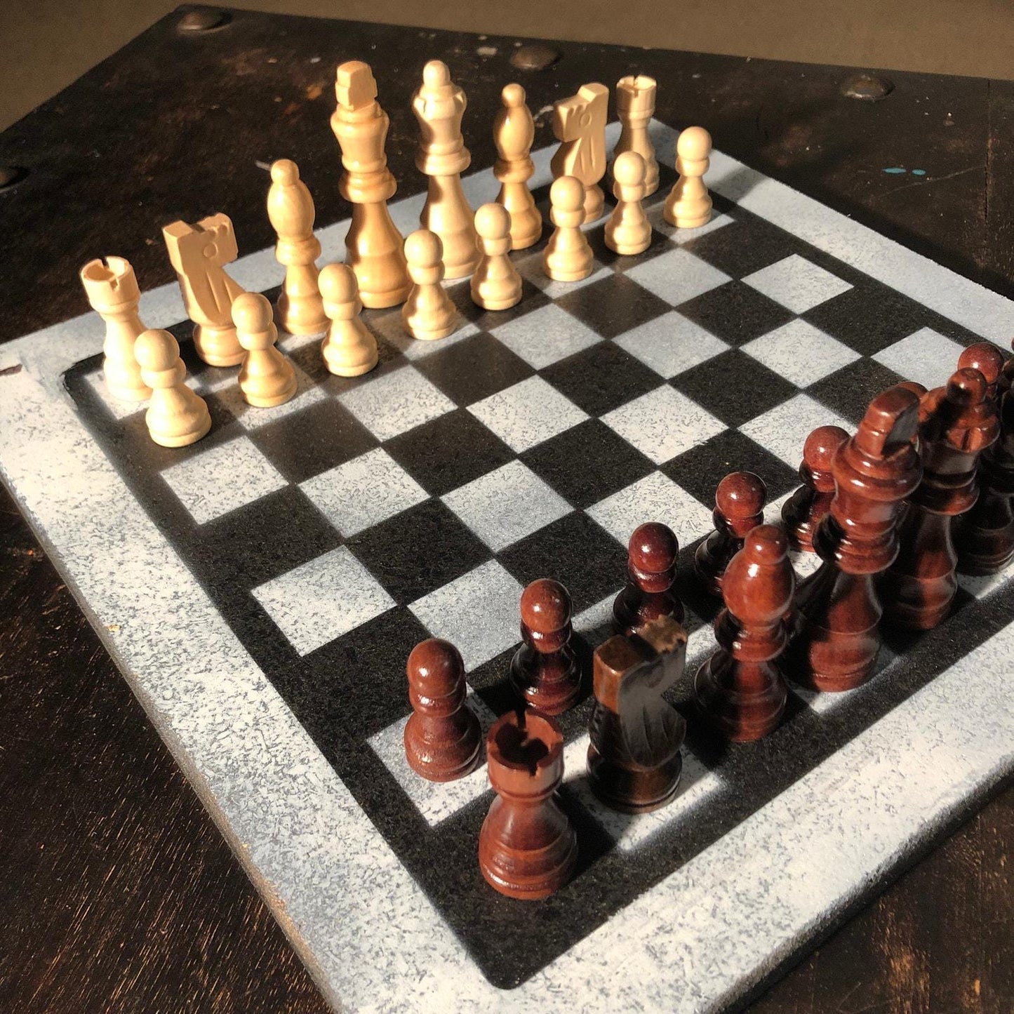 Chess Set - Simple Black & White